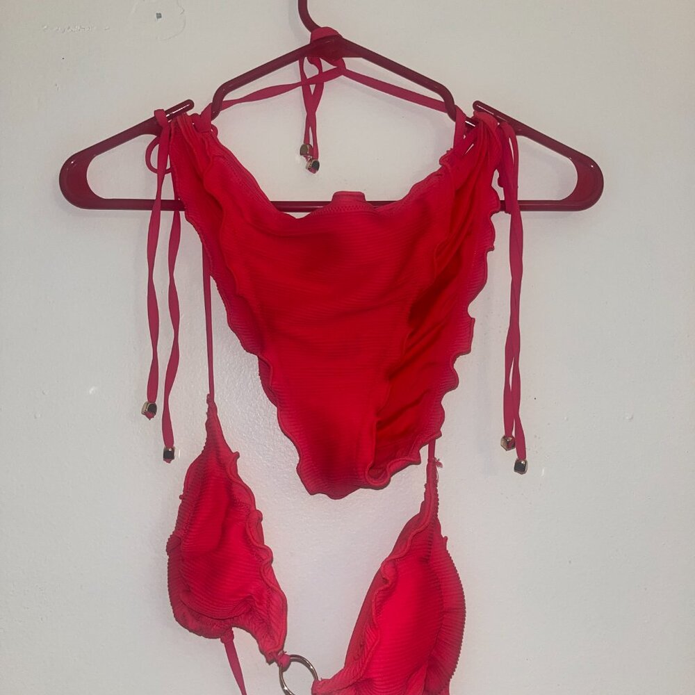 Garage hot pink bikini set